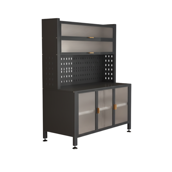 Heavy-Duty Kitchen Organiser Cabinet - Freestanding (120x42x160cm)