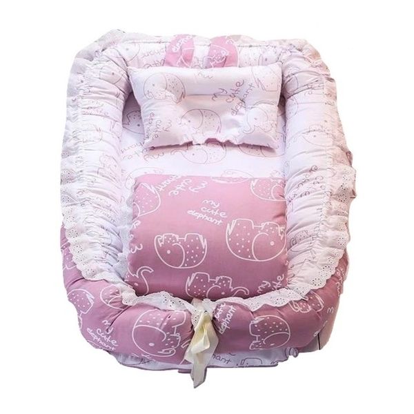 Baby Crib Lounge Bed - Pink