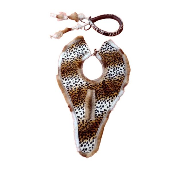 2 Piece Zulu Mbata Chest Strap Umqhele Headband Set- Real Animal Skin