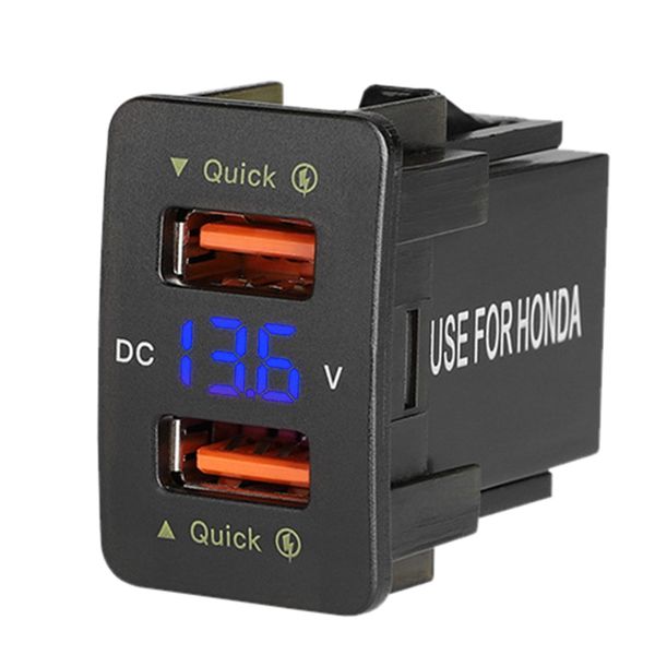 36W Fast Car Charger with Blue Voltage Waterproof for