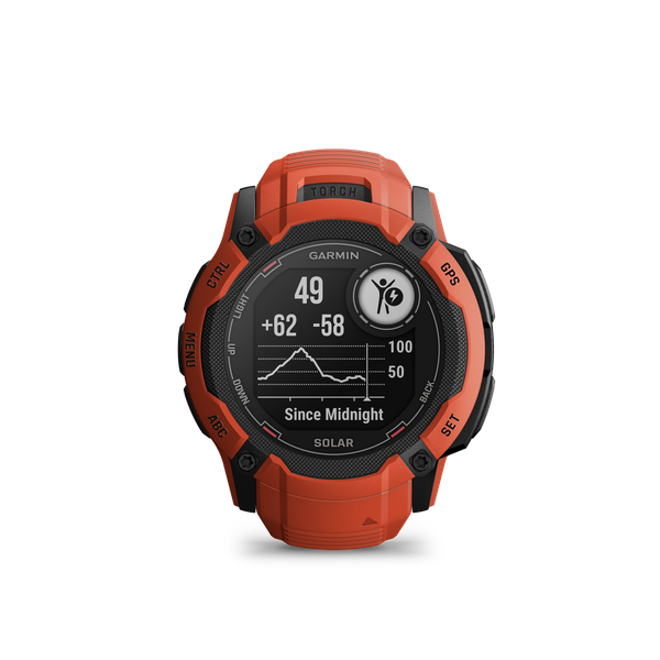 Garmin Instinct 2X, Solar - Flame Red