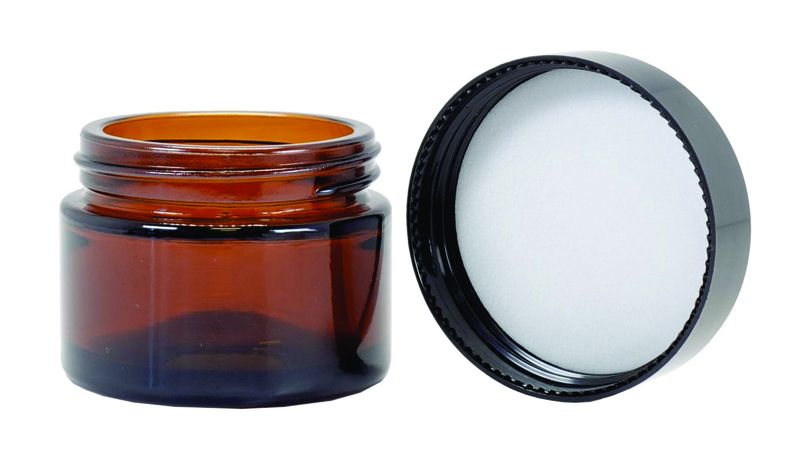 X50 Glass Amber Jar bottle - 50ml