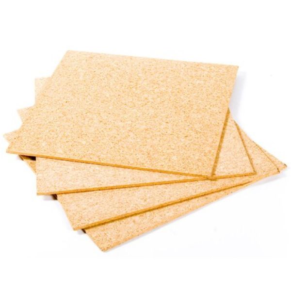 Square Self Adhesive Cork Bulletin Boards - Set of 4 - 30 x 30 x 0.6cm