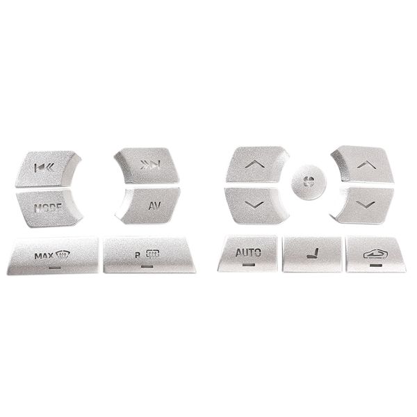 15Pcs Central Control Button Cover Sticker for Jaguar XF 2012-2015