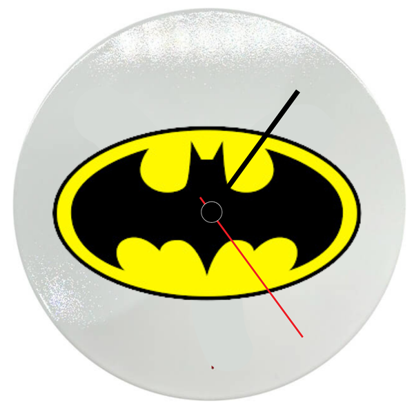 Batman White Ceramic Battery Powered Analogue Wall Clock