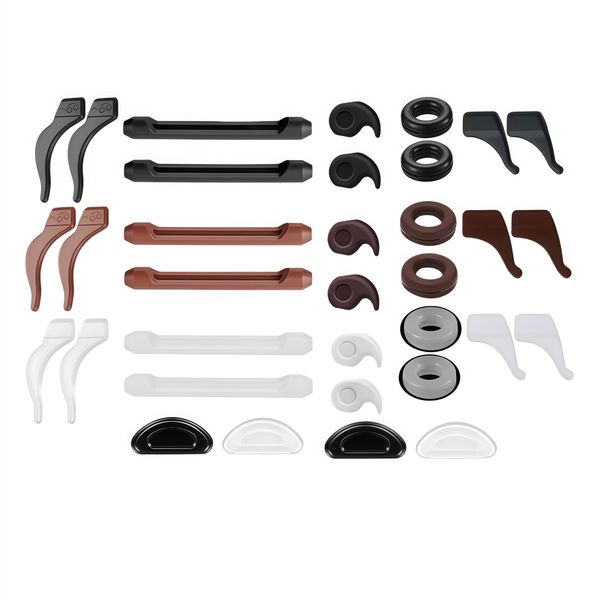 Kingdushi 17 Pairs Silicone Anti-Slip Glasses Accessories Universal Size
