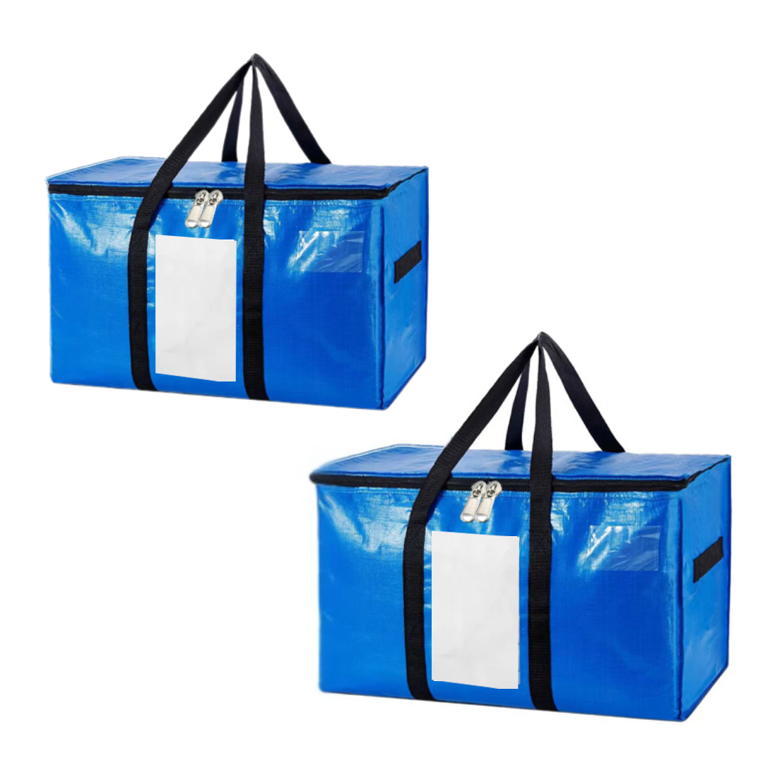 Bestby - 89L/50kg Heavy Duty PE Moving Bags Storage Bag - 2Piece