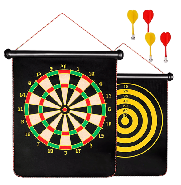 Double Sides Gaming Magnet Dartboard Easy Hanging &amp; Safe for Kids