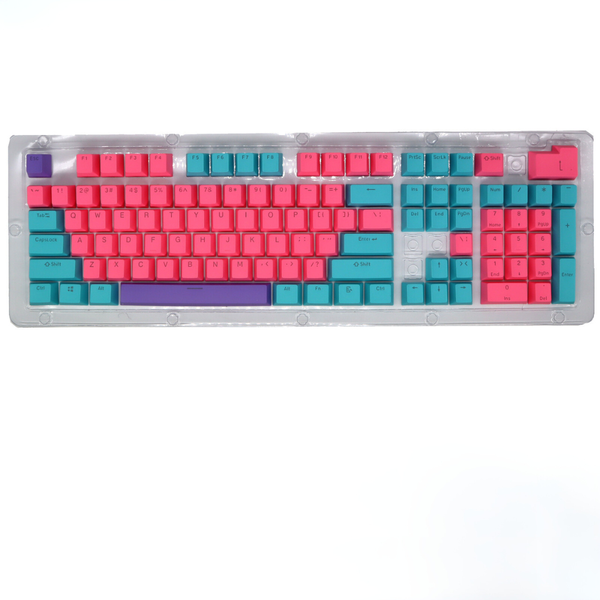 104-Piece Backlit Keycaps Set for Mechanical Keyboard Black and Orange OEM