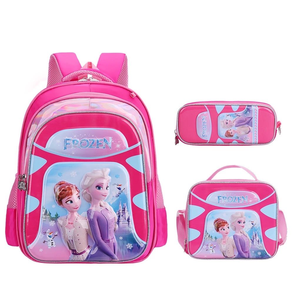 3 in 1 School Bag, Pencil Case, Lunch Bag Backpack Set Frozen Buy