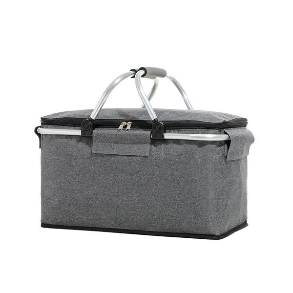 Outdoor camping multifunctional large-capacity folding portable basket