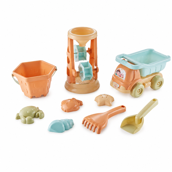Kids Beach Sand Toy Play Set with Truck and Waterwheel
