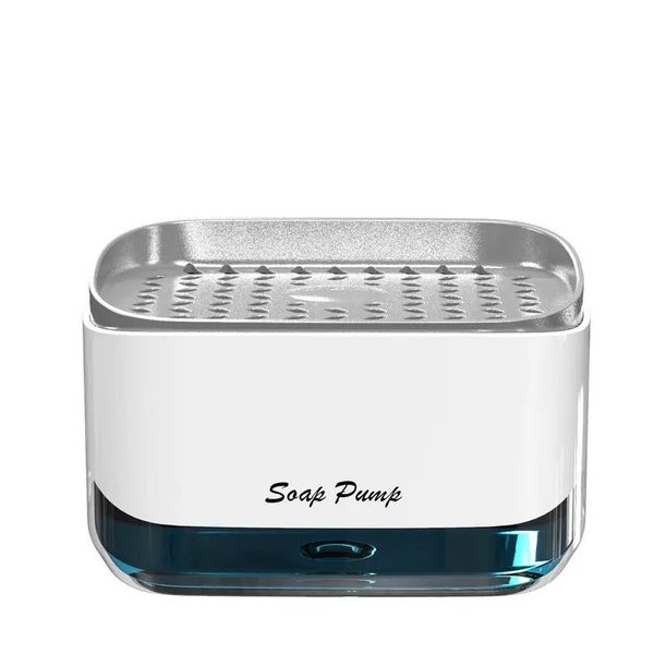 Countertop Dish Soap Dispenser Pump and Sponge Holder for Kitchen Sink