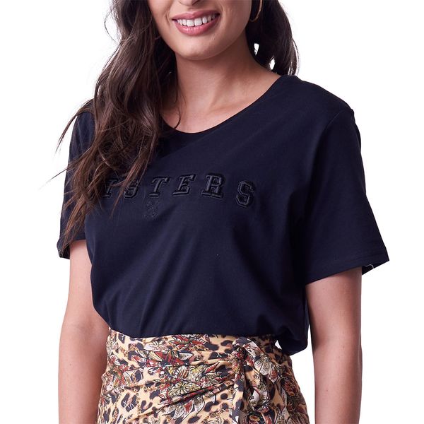 Holmes Bros Ladies Sisters Ss Tee Black