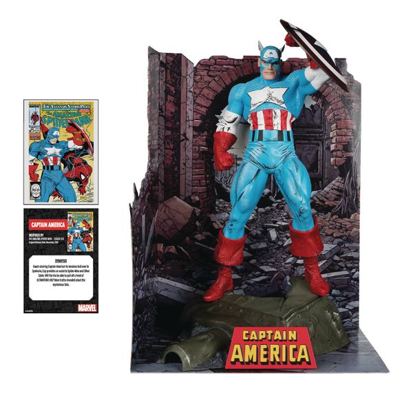 McFarlane Marvel WV1 ASM #323 Captain America 1/6 Scale Figure