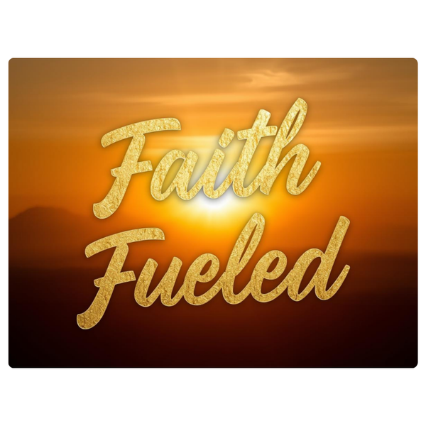 Faith Fueled Sun Colours Printed Mouse Pad