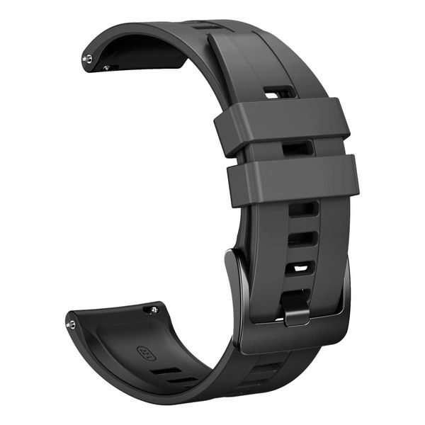 22mm Two Tone Silicone Band for Huawei Watch GT 4 - Dark Grey/Black