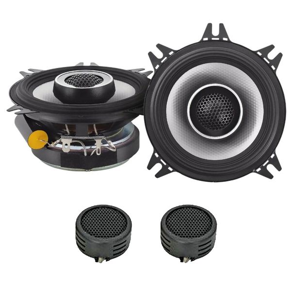 Alpine S2-S40 S-Series 4" 140w 2-Way Coaxial Speakers Set &amp; Evo Tweeters