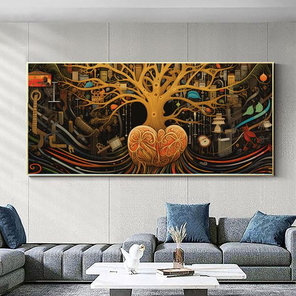 Canvas Wall Decor - Roots and Dub Rhythms Abstract - 0750