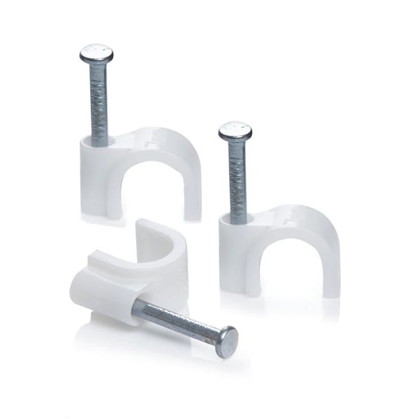 UNITED ELECTRICAL Cable Clips Unit 5mm Round ( Pack of 100 )
