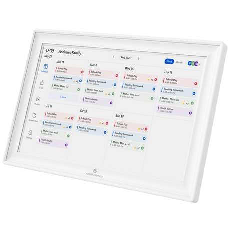 Volkano Agenda Series Smart Calendar Display and Digital Photo Frame 15.6" Image
