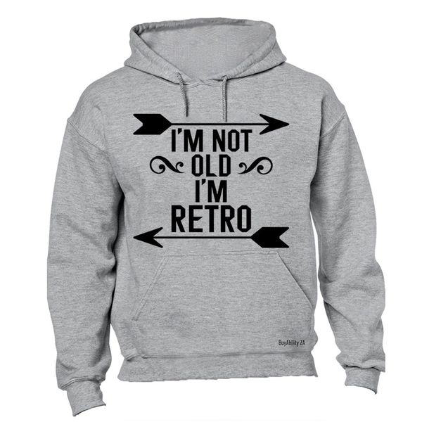I'm Retro Mens Hoodie - Grey image