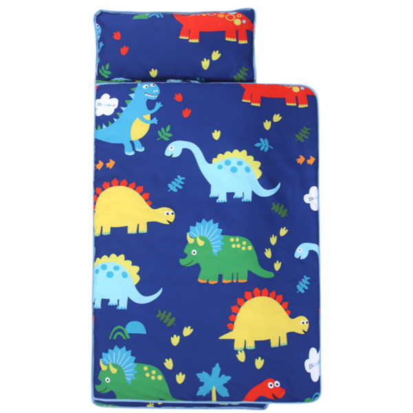 Toddler Nap Mat with Pillow and Blanket Sleeping Bag for Boys &amp; Girls