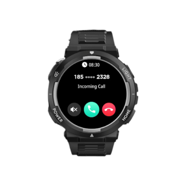 Water-Resistant HD Smart Watch With Built In Flash Light - Grey &amp; Blue