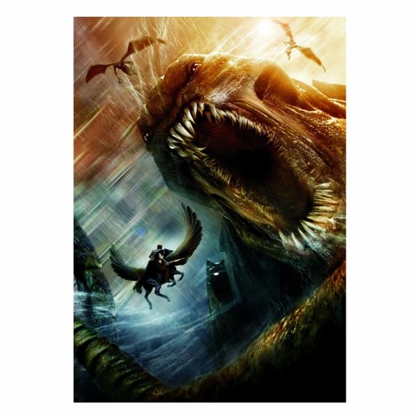 Clash of the Titans Abstract Action - A1 Poster