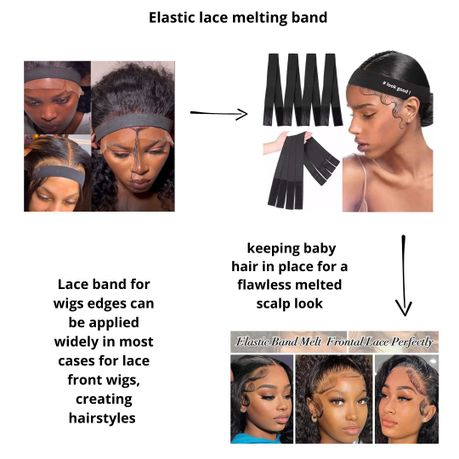 LOOK GOOD Adjustable Lace Melting Band for Wig