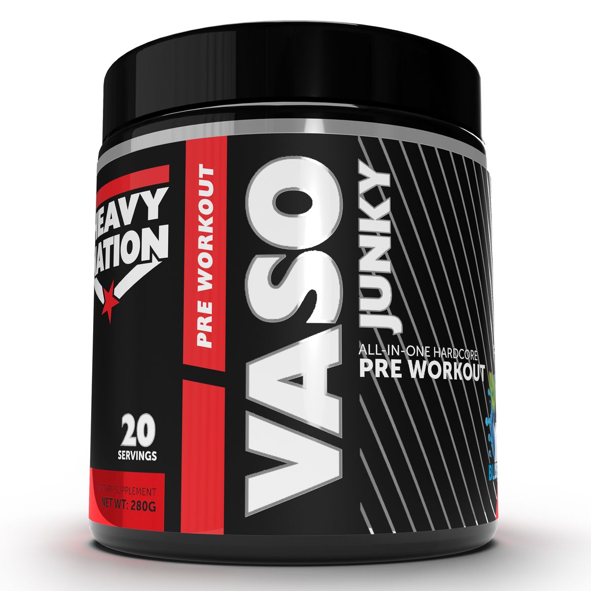 Vaso Junky All in one Hardcore Pre Workout Green Apple 280g