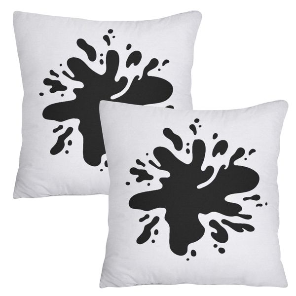 Scatter Cushion Cover Set - Black Splash of Paint
