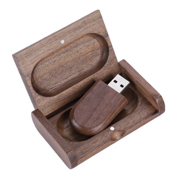 32GB Walnut USB 2.0 Flash Drive