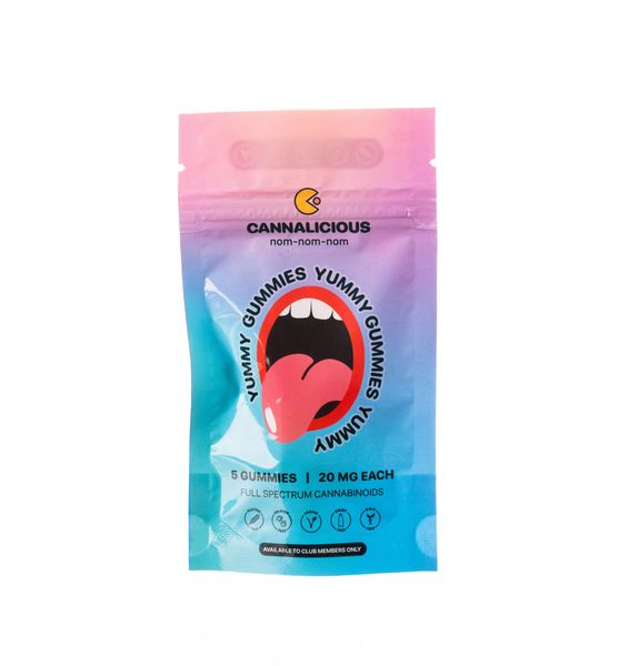 Cannalicious Yummy Gummies 5 Pieces - 20mg