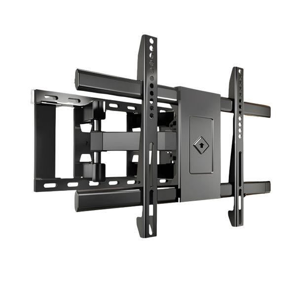 Swivel and Tilt Iron TV Wall Mount Bracket for 32-70" Screens - Black