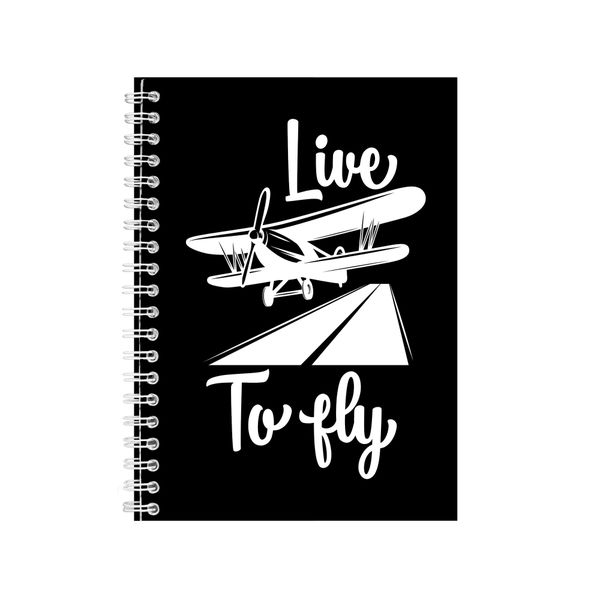 Flying Notebook Pilot Gift Idea Writing Book Notepad Pad 31