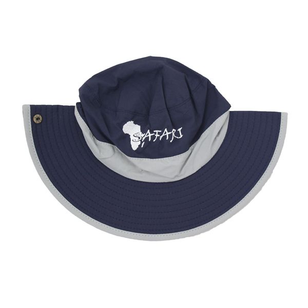 Safari - Navy Blue &amp; Grey Hat