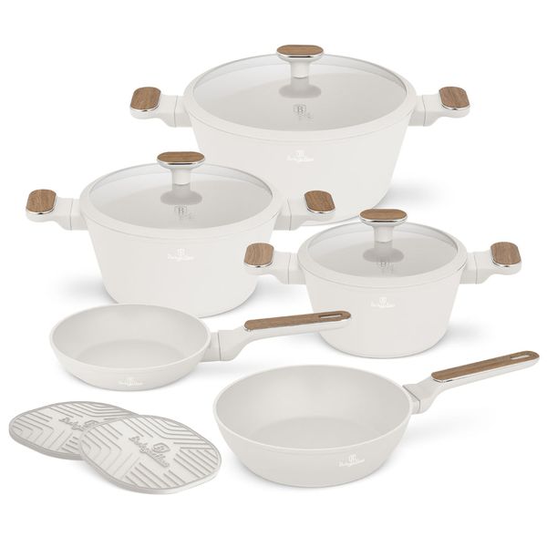 Berlinger Haus 10-Piece Titan Pro Non-Stick Cookware Set - Sahara Nordic