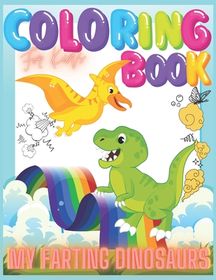 farting dinosaur coloring book