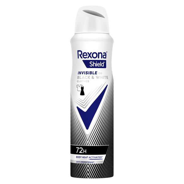 Rexona Female Invisible Black and White Antiperspirant Deo Body Spray 150ml