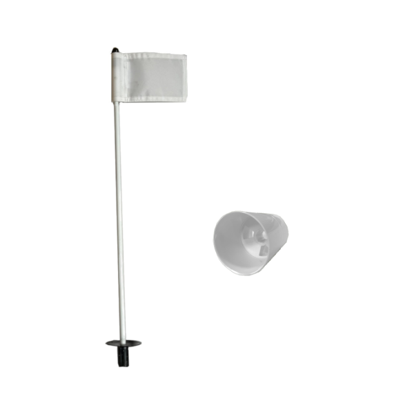 Putting Green Pole, Cup &amp; Plain Flag (US PGA Quality)