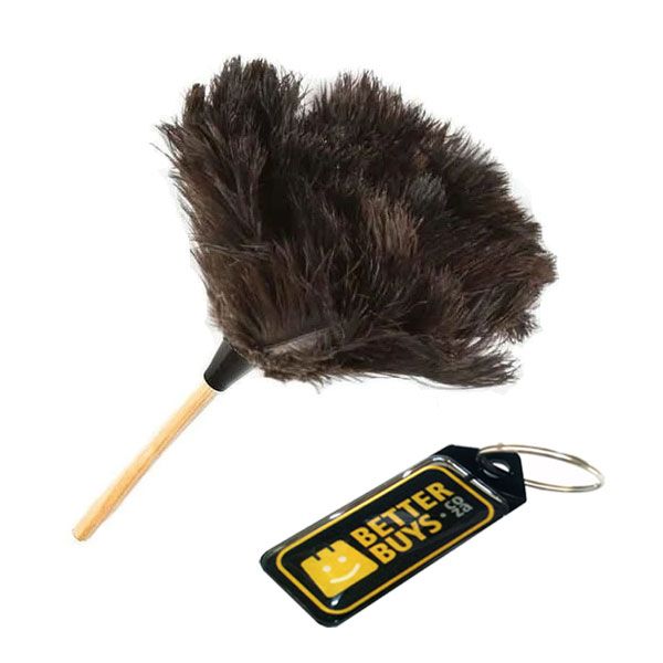 Premium Ostrich Feather Duster - 46cm - 10 Pack and Gel Key Holder