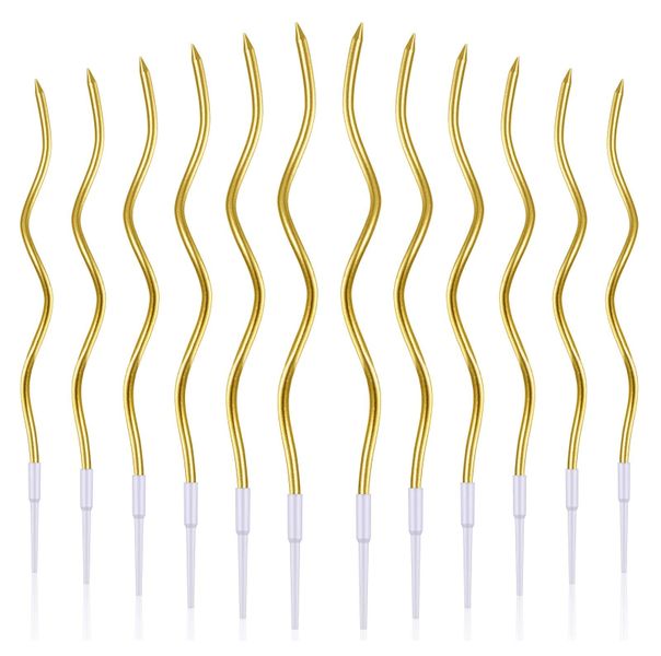Twisty Spiral Birthday Candles - 12-piece