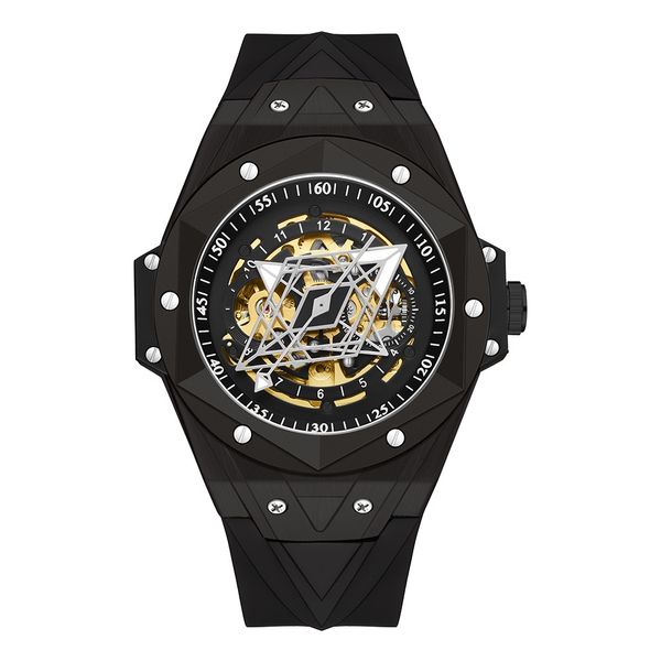 Men's Quartz Watch Automatic Mechanical Skeleton Geometric Watch