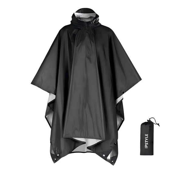 Outdoor Military Raincoat Hooded Sleeve Waterproof Rain Cover Rainwear Tent