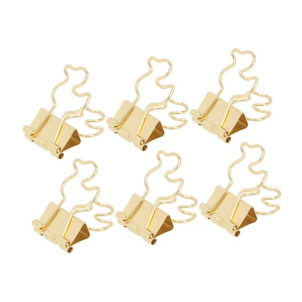 Duck Shaped Binder Clips 100Piece Gold