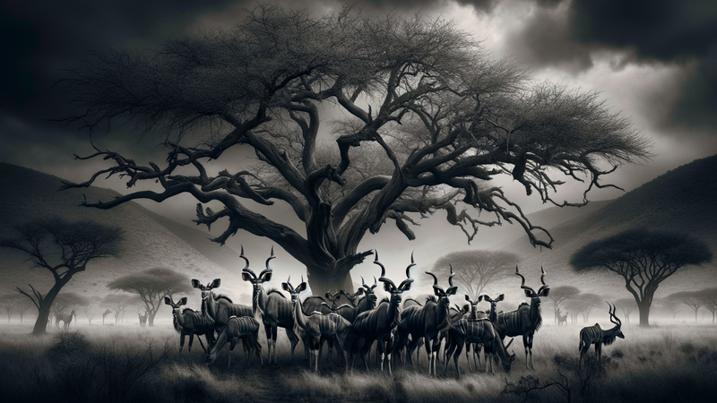 Canvas Wall Art Decor - Majestic Kudu Artwork