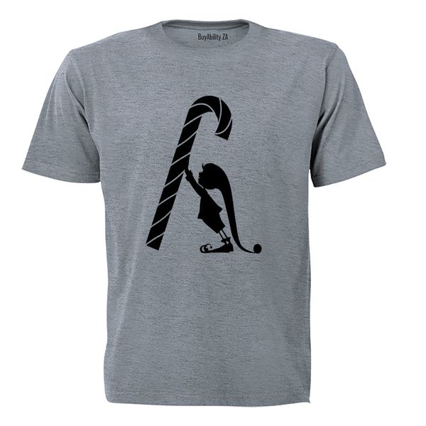 Candy Cane Elf! - Mens - T-Shirt - White