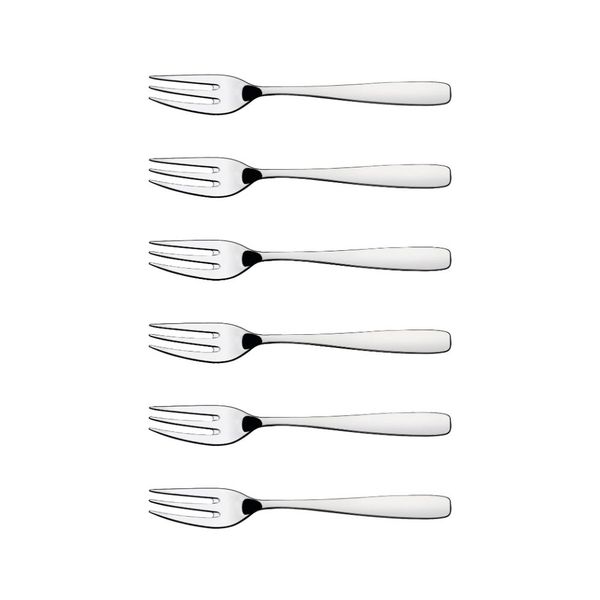 Tramontina 6 Piece Cake Forks Essential Range Stainless Steel Dishwasher Safe