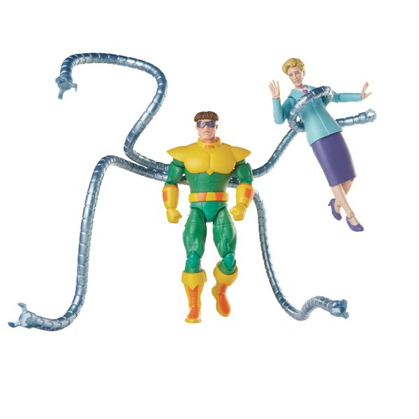 Spider-Man Legends VHS Doc Ock &amp; Aunt May 6 Inch Figure 2 Pack